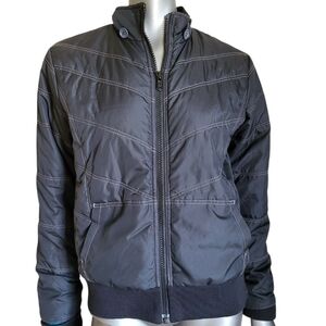 306. Rip Curl Women's Black Quilted Jacket - Size L